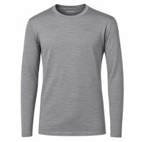 BAMBUS LS ORIGINAL pánské triko šedý melír