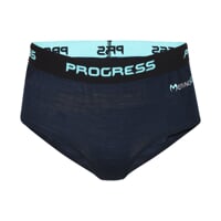 MA KLHZ 125 2-PACK set dámských kalhotkek s merinem černo-modrá + oranžová