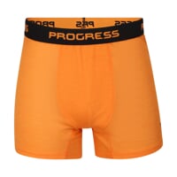 MA SKN 125 2-PACK set pánských merino boxerek černo-modrá + oranžová