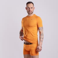 MA SKN 125 2-PACK set pánských merino boxerek černo-modrá + oranžová