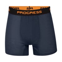 MA SKN 125 2-PACK set pánských merino boxerek černo-modrá + oranžová