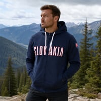 SK HOODY ZIP MAN pánská mikina tm.modrá